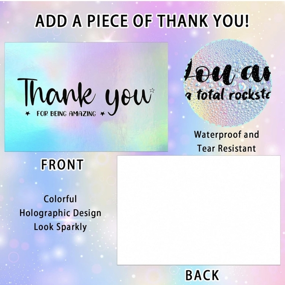 Thank You Cards (60) 4x6 - Picture 4 of 6